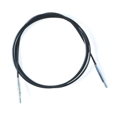 Image of KnitPro The Mindful Collection Stainless Steel Black/Silver Fixed Interchangeable Cable for 80cm Needle 1 Piece