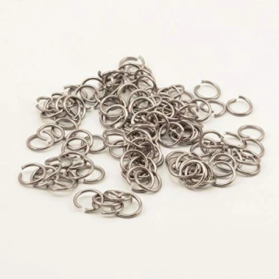 Image of Vaessen Creative Alu Deco jump rings 12mm x120 anthracite,