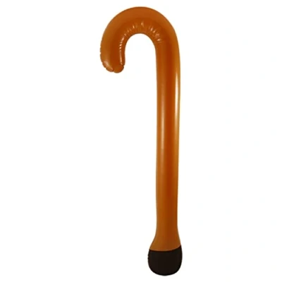 Image of Lizzy Inflatable Walking Stick (90cm) Reusable Blow Up Animal Toy Fancy Dress Photo Prop Summer Birthday Party Decorations for Adults Kids