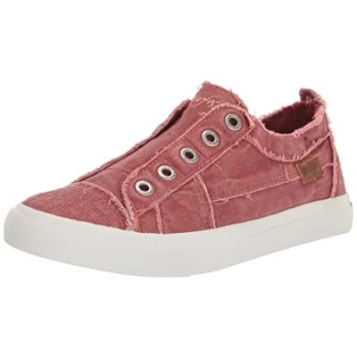 Image of Blowfish Malibu Women&#039;s Play Sneaker, Baked Clay Smoked 16oz Canvas, 5 UK