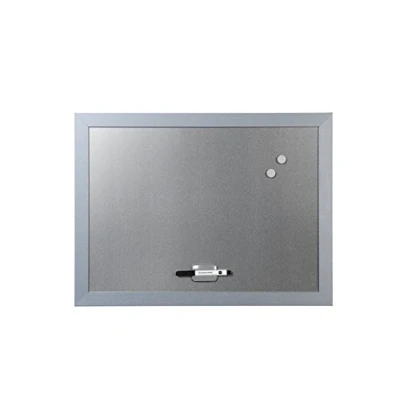 Image of Bi Office Blokko Whiteboard MDF Frame Painted Steel 34mm Thick, Grey/Silver