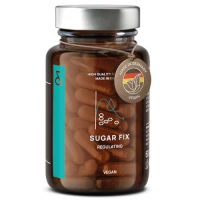 Image of N9 Sugar FIX Blood Control Supplement Cinnamon Capsules with Bitter Melon, Beta Glucan &amp; Chromium 60 Vegan Glucose Support Diet Made in Germany