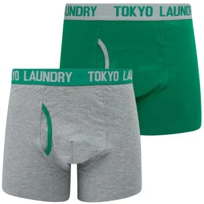 Image of Tokyo Laundry Men&#039;s 2 Pack Stretch Cotton Boxer Shorts