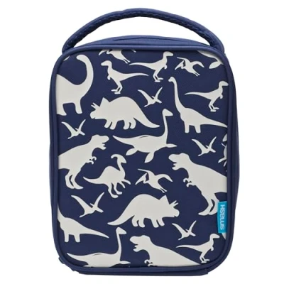 Image of Smash 2829 Insulated Lunch Bag, Fabric, 4 liters, Dino Navy