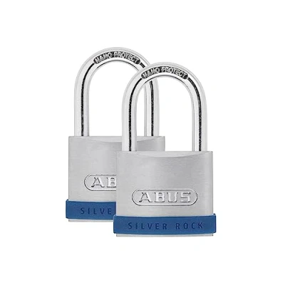 Image of ABUS Silver Rock Padlock 5/50 Twins Pack Of 2, 80889