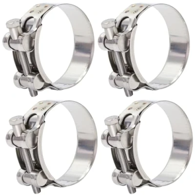 Image of FamlTol 6 Pcs T Bolt Hose Clamps Stainless Steel Strong clamp Clamping Range 36 39mm, Band Width 20mm