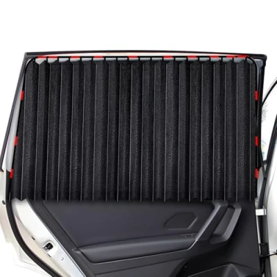 Image of ZATOOTO Curtains for Car (2pcs), Magnetic Window to Block UV Rays and Privacy, Upgraded Thickened, Black