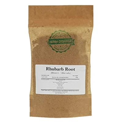 Image of Herba Organica Rhubarb Root Rheum L Dried Cut Loose Herbal Tea (100g)