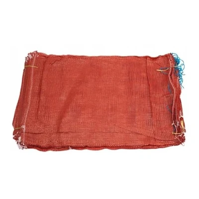 Image of Strong Net Woven Sacks for Wood Logs, Kindling, Vegetables 35cm x 50cm Maroon Mesh Bags with Drawstring Closure, Durable &amp; Versatile Storage Solution (5)