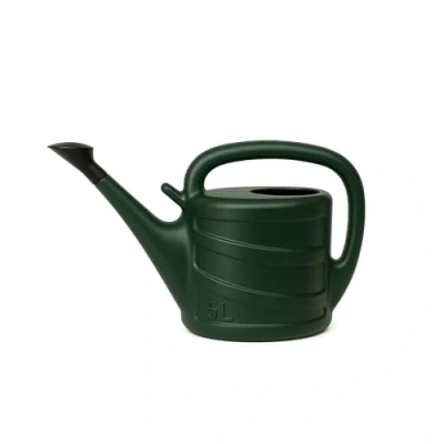 Image of Lightweight Plastic Watering Can Garden Plants Indoor Outdoor 5L Litre, Green