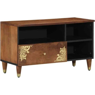 Image of vidaXL Media Cabinet Honey brown Solid mango wood, Engineered wood