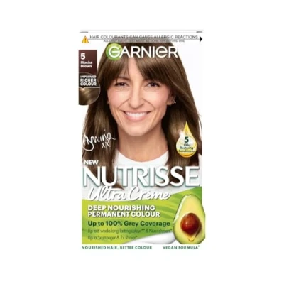 Image of Garnier Nutrisse 5 Mocha Brown Permanent Hair Dye