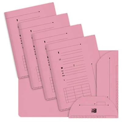 Image of Elba Clip 100090071 Signature Folder 25 Compartments Bordeaux
