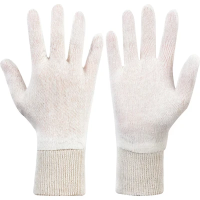 Image of Sitesafe Knitted Wrist Polycotton Stockinette Gloves Size 10, Pack of 12