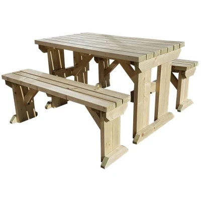 Image of Workbench With Back Panel Indoor/Outdoor Pressure Treated Heavy Duty Handmade Garage Workshop Work Table (9ft)