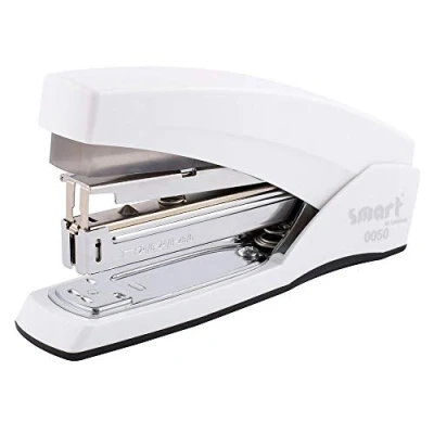 Image of smart by Leviatan 0050 Stapling Machine Effortless Stapler for Household, School and Office use 60% Less Effort Ergonomic Handle Staples up to 50 Sheets at Once
