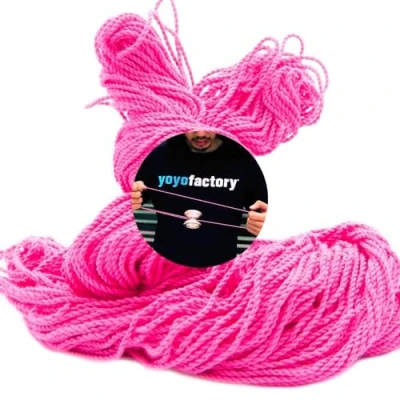 Image of YoYoFactory Replacement Yo Strings 100pcs Pink (Works With Every YoYo)