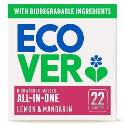 Image of Ecover All in One Dishwasher Tablets, Pack of 22