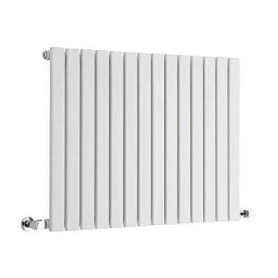 Image of Milano Capri White Horizontal Single Flat Panel Radiator 635mm x 826mm
