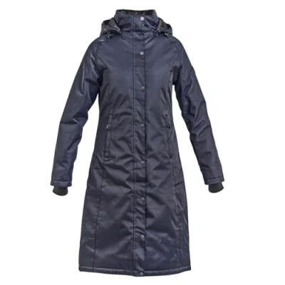 Image of Shires Aubrion Halcyon Long Waterproof Coat Charcoal XS