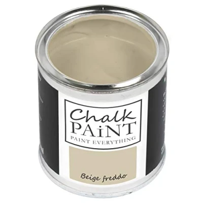 Image of Chalk Paint Everything® Beige Freddo (Cold Beige) 250 ml Water Based for Shabby Chic Furniture, Décor, and Upcycling Projects Non Toxic, Easy to Apply