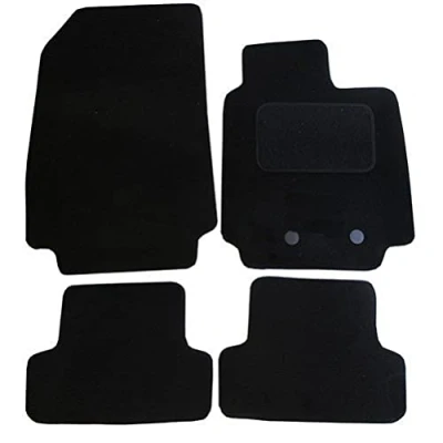 Image of JVL 1569 Fully Tailored Carpet Car Mat, Set of 4, Black