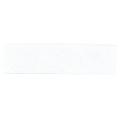 Image of Inastri Bias Binding 25/5/5mm Colour White 1 3m, 100% Cotton, 13 x 11 2 cm