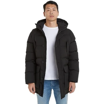 Image of Tommy Hilfiger Men&#039;s Parka Winter, Black (Black), XXL