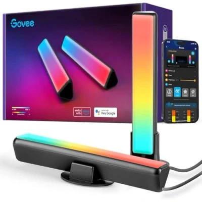 Image of Govee LED Light Bars, Smart WiFi RGBIC TV Backlight, Gaming Lights with Scene and Music Modes, Play Bar for PC, TV, Room Decoration, Work Alexa &amp; Google Assistant