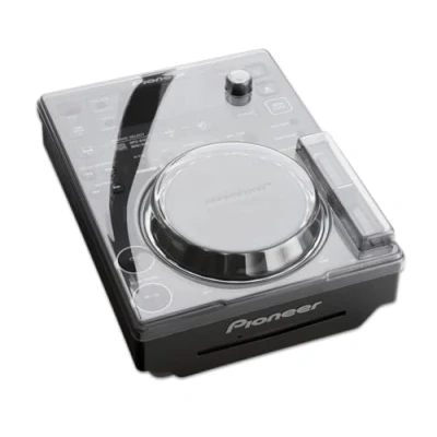 Image of Decksaver Cover for Pioneer DJ CDJ 350 Super Durable Polycarbonate Protective lid with Smoked/Clear Transparency, Made in The UK DJs&#039; Choice Unbeatable Protection