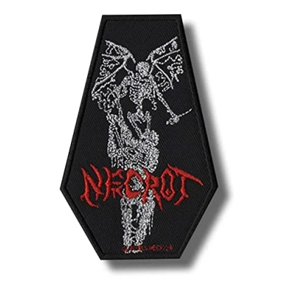 Image of Necrot Band Patch Badge Embroidered Iron on Applique
