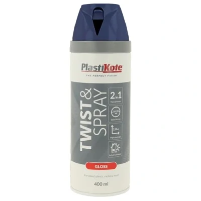 Image of Plasti kote 21112 400ml Premium Spray Paint Gloss Royal Blue,Packaging may vary
