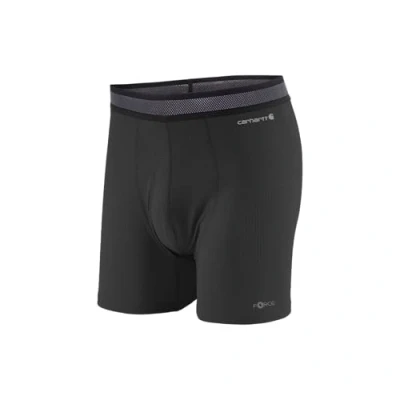 Image of Carhartt Men&#039;s Force Stretch Grid 5 Boxer Brief, Black, M