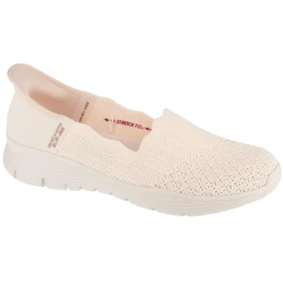 Image of Skechers Women&#039;s Seager Believe IT Sneaker, White, 6 UK