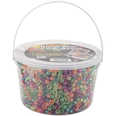 Image of The Beadery Ultra Kandi Rave Bead Bucket, Sparkle Multicolor