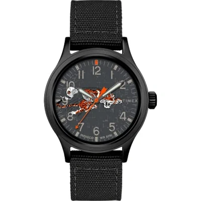 Image of Timex Tribute Men&#039;s NFL Scout 40mm Quartz Fabric Strap, Cincinnati Bengals, Modern