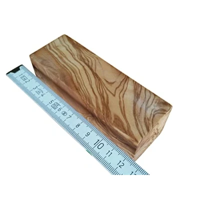 Image of D.O.M. Raw Wood Olive Dumbbells Various Dimensions (40 x 40 120 mm)