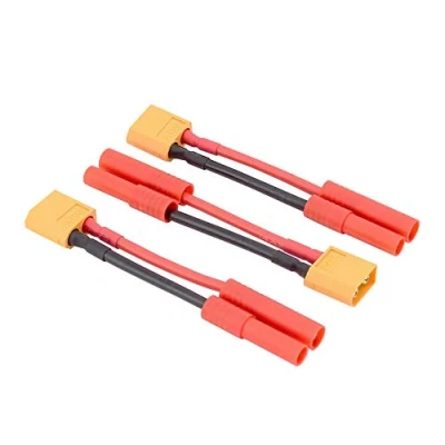 Image of BDHI 3pcs XT60 Male To HXT 4MM Female Bullet Connector Adapter Cable 14awg 5cm Wire(BDHI 50)