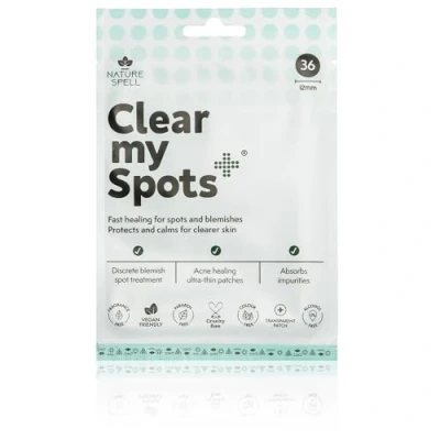 Image of Nature Spell Clear My Spots Pimple Patches, 36 Translucent Hydrocolloid Dots for Blemish Spots, Fast Healing Spot Treatment, Made In The UK