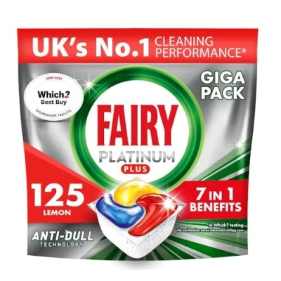 Image of Fairy Platinum Plus complete lemon 125ct