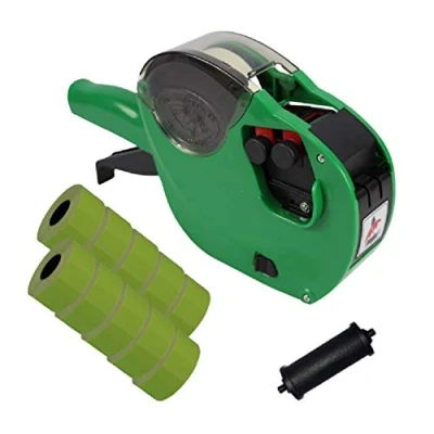 Image of Panther™ PL 2616 10/7 2 Line Pricing Gun Starter Pack with 10,000 Green Peelable Labels