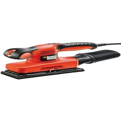 Image of BLACK+DECKER 240 W Orbital Sander Power Tool 1/3 Sheet with Kitbox, KA320EKA GB