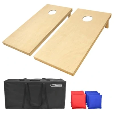 Image of GoSports Regulation Size Solid Wood Premium Cornhole Set