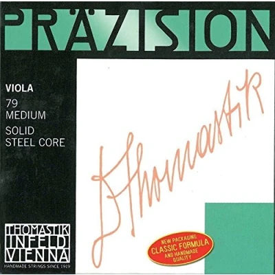 Image of Thomastik Saiten für Viola Präzision Stahl Vollkern Satz 4/4 stark Chromstahl