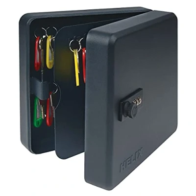 Image of Helix Combination Lock Key Safe Cabinet (50 Capacity),Black