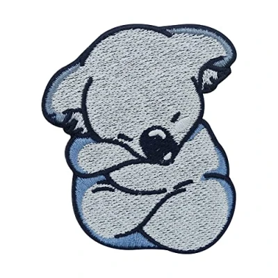 Image of Sleeping Koala Bear Iron on Patch Animal ironable Patch, Australia Embroidery Patches, Baby Badges Finally Home