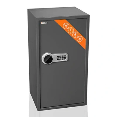 Image of Brihard Business XXL Electronic LCD Safe 73x40x36 cm Extra Large with Code Digital Keypad Lock Screen 2 x Adjustable Shelf
