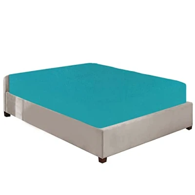 Image of Luxury Bedding Brushed Cotton Flannelette Deep Fitted Sheets 25CM/10 Box Fit in 12 Colours Single Double King Super (Teal, Single)