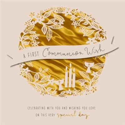 Image of Cards Hallmark 1st Communion A First Wish Celebrating with You and Wishing Love on This Very Special Day
