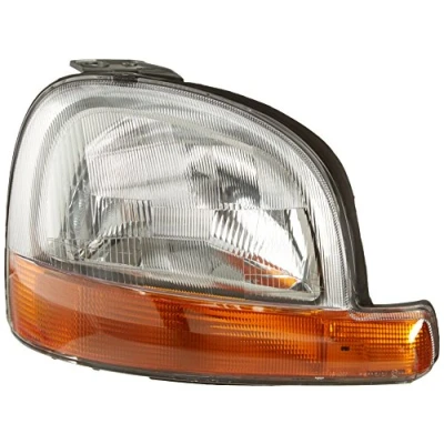 Image of 260105328R, 7701044038 Headlights TYC 20 5297 08 2 Right H4 yellow without electric motor RENAULT: Kangoo I